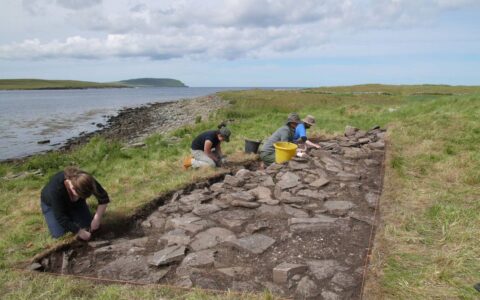 Archaeology field school in Rousay