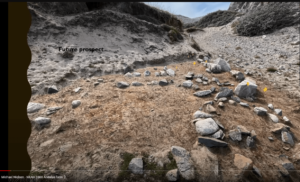 Photo of a landscape to be excavated in Greenland