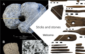 Picture of stone and wooden artefacts