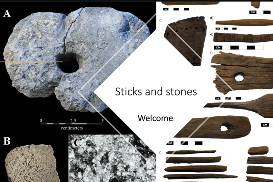 Picture of stone and wooden artefacts