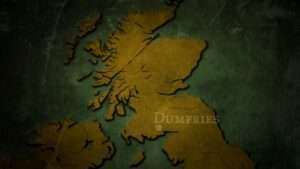 Map showing Dumfries in Scotland. Source: BBC Two - Digging for Britain