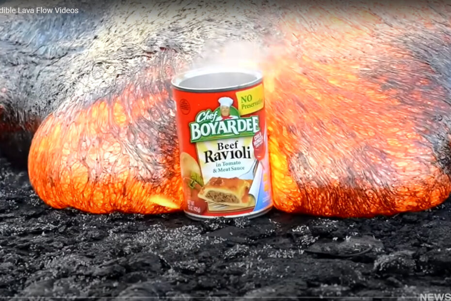 Video thumbnail from '5 Most Incredible Lava Flow Videos', by Underworld, via YouTube