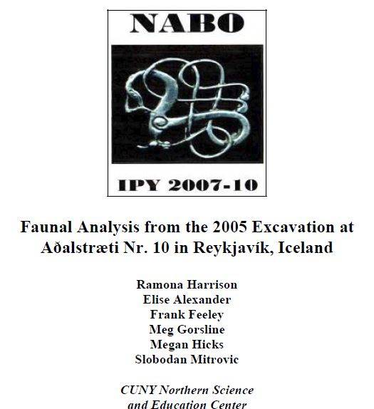 Faunal Analysis from the 2005 Excavation at Aðalstræti Nr. 10 in Reykjavík, Iceland