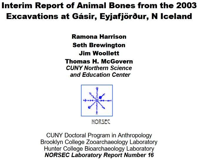 Gasir 2003 animal bones report
