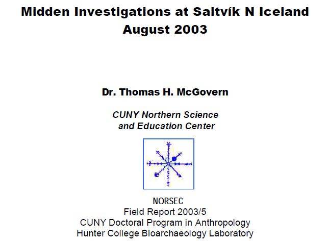 Salltvik Midden 2003 Report