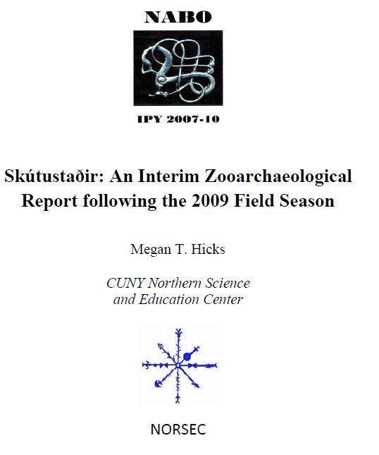 Skútustaðir: An Interim Zooarchaeological Report following the 2009 Field Season