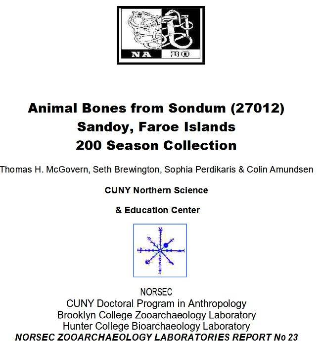 Sondum zooarchaeological report 2000