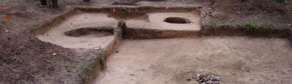 Photo of an archaeological dig