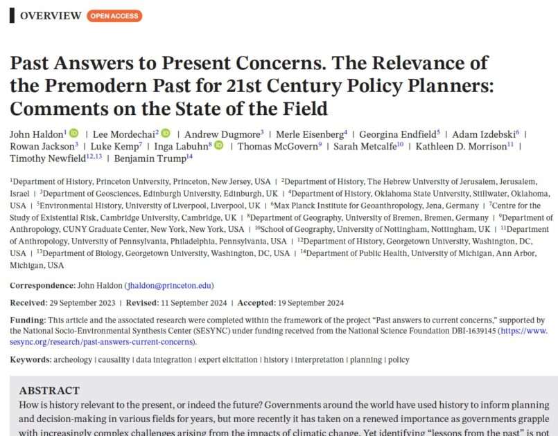 Screenshot of the article showing authors and abstract