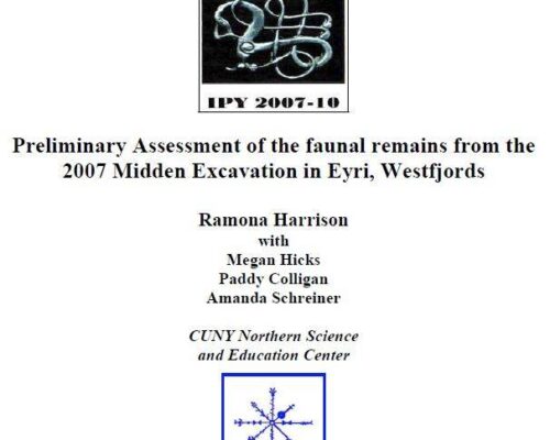 Preliminary Assessment of the faunal remains from the 2007 Midden Excavation in Eyri, Westfjords