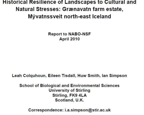 Historical Resilience of Landscapes to Cultural and Natural Stresses: Grænavatn farm estate, Mývatnssveit north-east Iceland