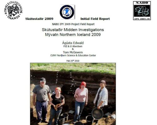 Skútustaðir Midden Investigations Mývatn Northern Iceland 2009